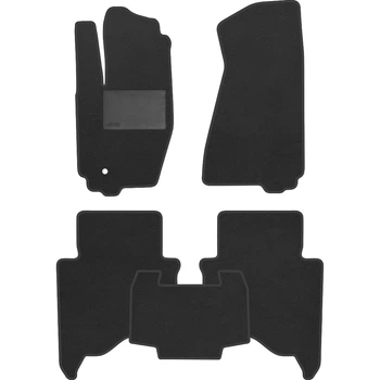 Коврики в салон Optimal для Jeep Commander '06-10 текстильные черные (комплект)