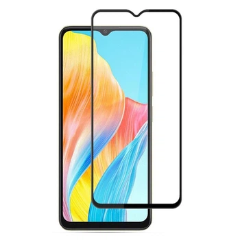 Закаленное защитное стекло Full Screen Tempered Glass для Oppo A38 4G, Black