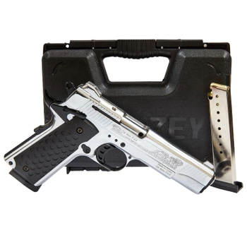 Сигнальний стартовий пістолет Kuzey 911 Chrome Engraved з додатковим магазином