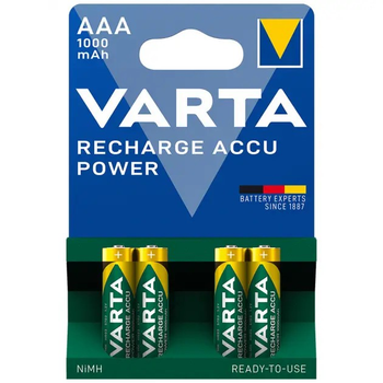 Акумулятор VARTA Ni-Mh HR03 ААА 1000mAh в упаковці 4 шт
