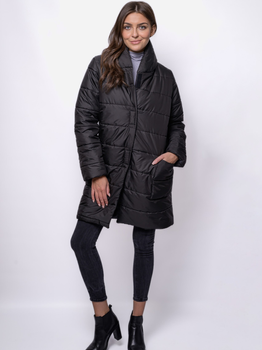 Куртка демісезонна подовжена жіноча MODAGI A26 L/XL Чорна (5904996500887)