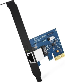 Карта расширения для ПК сетевой адаптер Ugreen Gigabit 10/100/1000 Мбит/с PCI Express (YM1415)