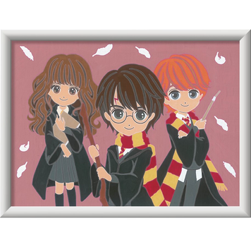 Malowanie po numerach Ravensburger CreArt Harry Potter Magiczna trójca 18 x 24 cm (4005556201389)