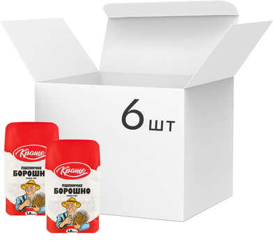 Упаковка борошна Краще Пшеничного в/г 1.8 кг х 6 шт (10.8 кг) (4820213980168)
