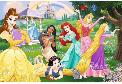 Пазл-розмальовка Trefl Super Maxi Щасливі принцеси 60 x 40 см 24 деталі (5900511410082)