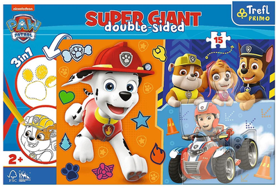 Пазли-розмальовки Trefl Paw Patrol Marshal and Ніs Friends 60 x 40 см 15 деталей (5900511420012)