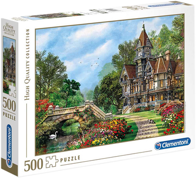 Puzzle Clementoni Old Waterway Cottage 49 x 36 cm 500 elementów (8005125350483)