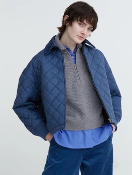 Куртка демісезонна жіноча Uniqlo 630737293 L Синя (1159795602)