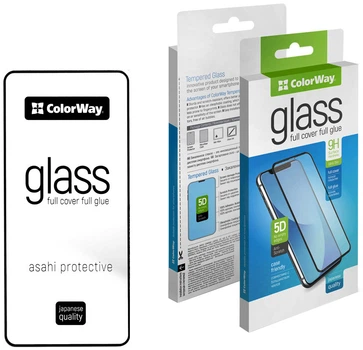 Захисне скло ColorWay 9H FC Glue для Samsung Galaxy S24 Plus Black (CW-GSFGSG926-BK)