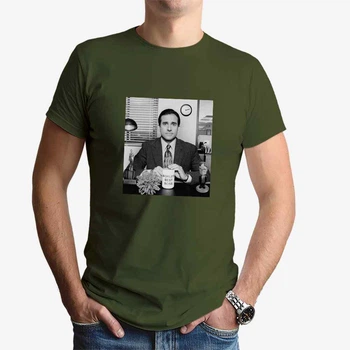 Футболка чоловіча JHK "original the office" XL Хакі (MD-25-446-21-26)