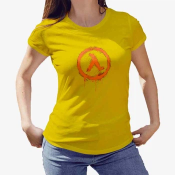 Футболка жіноча JHK "Half Life" L Жовтий (MD-20-1592-20-15)