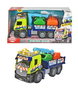 Ciężarówka Dickie Toys City Mercedes do sortowania odpadów 26 cm (4006333076169)