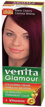 Farba do włosów Venita Glamour 4/6 Ciemna Wiśnia (5902101605090)