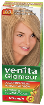 Farba do włosów Venita Glamour 7/0 Naturalny Blond (5902101605045)