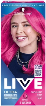Фарба для волосся Schwarzkopf Live Ultra Brights or Pastel 093 Шокуючий рожевий (9000101069990)