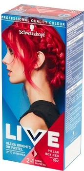 Фарба для волосся Schwarzkopf Live Ultra Brights or Pastel 092 Яскраво-червоний (9000101069099)
