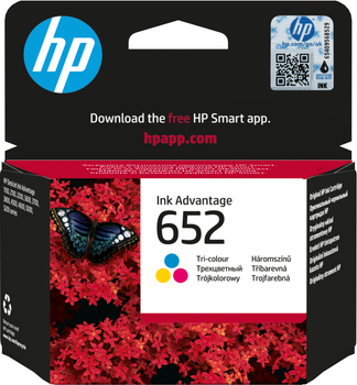 Картридж HP No.652 DJ Ink Advantage 1115/2135/3635/3835 Color (F6V24AE)