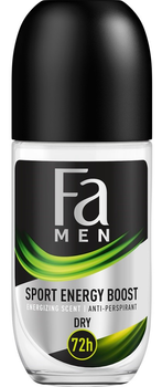 Antyperspirant w kulce Fa Men Sport Energy Boost 72h o energetyzującym zielonym zapachu 50 ml (9000100736817)
