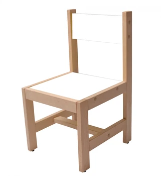 Стільчик дитячий натуральне дерево бук 50*31*29 см. Білий (4341-6)