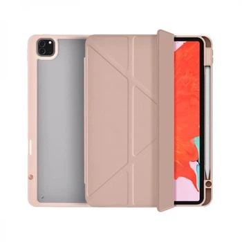 Чехол WIWU Defender Protectived Case Smart Cover With Pencil Slot для Apple iPad Pro 12.9'' 2018 2019 2020 2021 2022 (A12Z Bionic M1 M2) Pink
