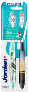 Набір зубних щіток Jordan Individual Clean Soft 2 шт (7046110064078)
