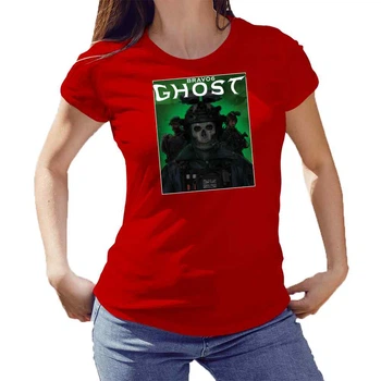 Футболка жіноча JHK "Call of Duty Ghost" S Червоний (MD-20-3331-18-13)