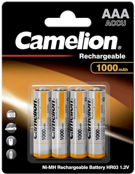 Akumulator Camelion Ni-MH HR03 AAA 1000 mA BP4 4 szt. (17010403)