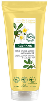 Krem pod prysznic Klorane Nourishing Shower Cream Fleur de Frangipanier 200 ml (3282770143799)