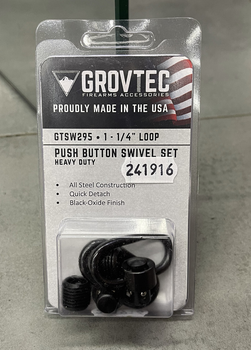 Антабка GrovTec QD (2 шт.) с резьбовой базой для деревянного цевья, крепление для ремня на оружие, GTSW295