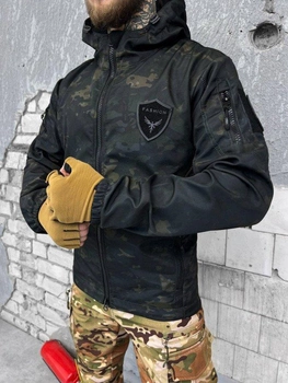 Куртка Softshell black мультикам 4XL