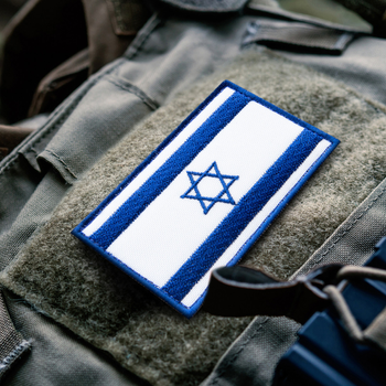 Набор шевронов 2 шт с липучкой Флаг Израиль 5х8 см, вышитый патч (800029856) TM IDEIA