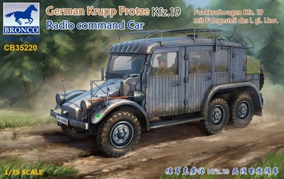 Сборная модель 1/35 радиокомандная машина German Krupp Protze Kfz.19 Bronco CB35220