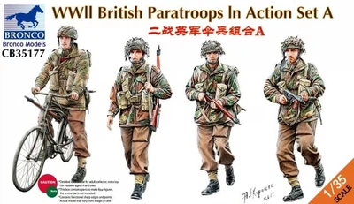 Сборная модель 1/35 британские десантники Второй мировой войны в боевом комплекте B Bronco