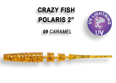 Силиконовая приманка Crazy Fish Polaris 2" 17-54-9-6 кальмар,17-54-9-6