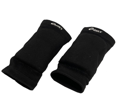 Налокотники волейбольні Asics HX07 Профі із захисною подушечкою S (чорні)