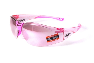 Окуляри захисні відкриті Global Vision Cruisin (pink), рожеві