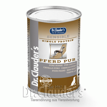 Консерви для собак Dr. Clauder's Sensible Pferd Pur з коніною, 400г