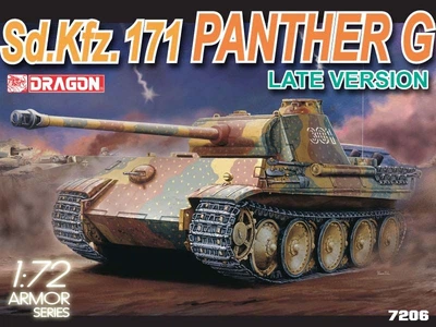 Собирательная модель 1/72 танк Sd.Kfz. 171 Panther G Late Version Dragon D7206