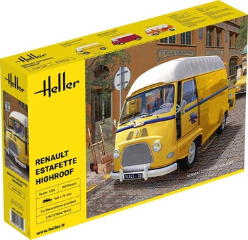 Сборная модель 1/24 микроавтобус Estafette Highroof Heller 80740