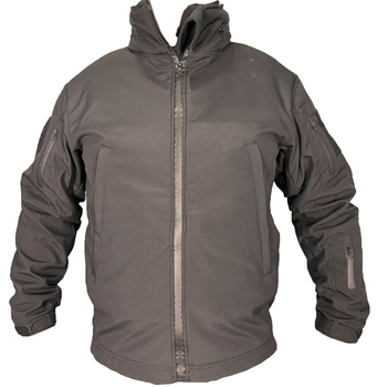Куртка Soft Shell із фліс кофтою чорна Pancer Protection 54