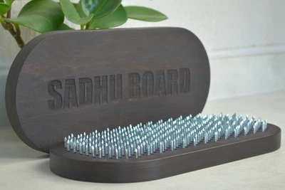 Динамічна дошка садху для новачків овальна 10 мм "SADHU BOARD" Double black 218-005-086