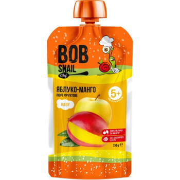 Детское пюре Bob Snail Улитка Боб Яблоко-манго 250 г (4820219345152)