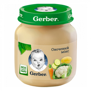 Детское пюре Gerber овощной микс 130г (7613287348258)