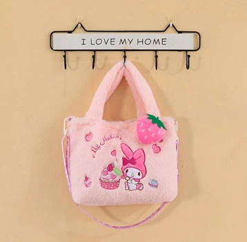 Сумка Куромі Kuromi Hello Kitty аніме плюшева Рожева