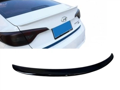 Спойлер лип багажника Hyundai Sonata LF 2015-2017 АБС пластик, колір чорний глянець для Hyundai Sonata LF 2015-2019 (8359)