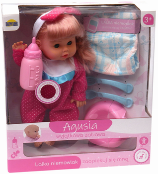 Lalka bobas Dromader Agusia Pink Pajamas with Polka Dots 30 cm (6900360027447)