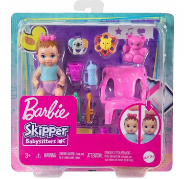 Lalka bobas Mattel Barbie Skipper Inc First Tooth Baby with accessories (194735098248)