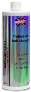 Szampon Ronney Anti-Yellow Holo Shine Star Professional Hair do włosów blond i rozjaśnionych 1000 ml (5060589156845)