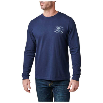 Футболка з довгим рукавом 5.11 QUIET WARRIOR LONG SLEEVE TEE 76176 Large, Pacific Navy