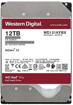Жесткий диск Western Digital Pro NAS 12TB 7200rpm 256MB WD121KFBX 3.5 SATA III (Вживаний)
